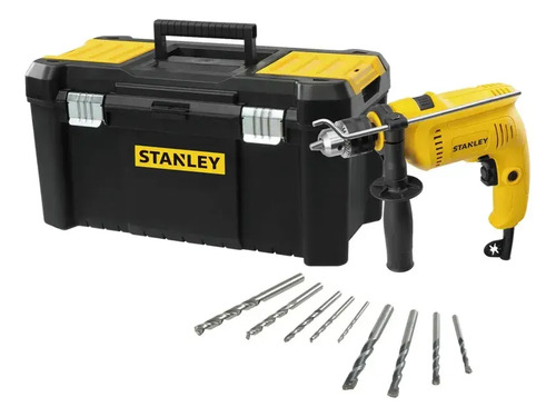 Kit Taladro Sdh600+maleta 19 +9 Mechas Stanley Sdh600tv-b2c