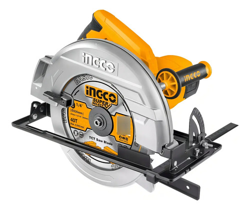 Sierra Circular Ingco 2200w Industrial Cs23522 Incluye Disco Amarillo 50/60