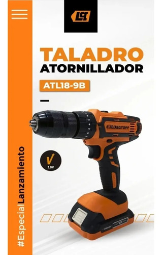 Taladro Atornillador Percutor 13mm Lusqtoff 18v 2 Bat Profes Naranja 50 - Imagen 5
