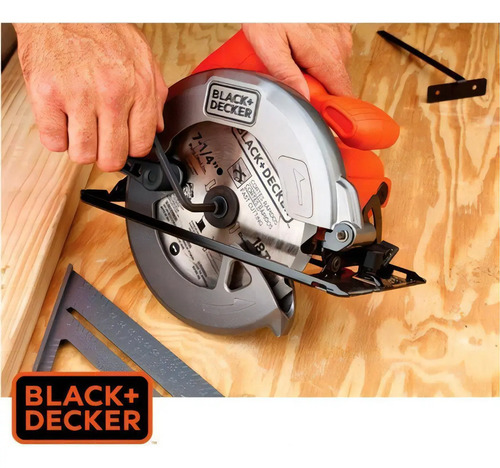 Sierra Circular B+d 1400w 7 1/4 Con Guia Cs1004 Naranja - Imagen 2