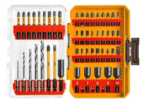 Set 49 Puntas Mechas Para Atornillador De Impacto Ingco