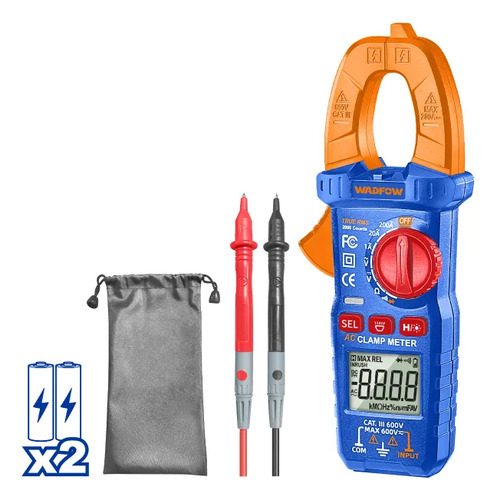 Pinza Amperimetrica Ac200a Wadfow Wdm8201 - Imagen 2