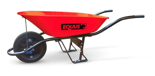 Carretilla Equus Rueda Maciza Rojo