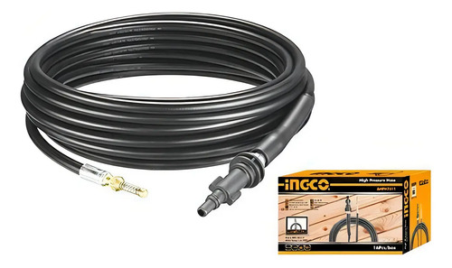 Manguera Ingco Para Hidrolavadora 7,5m Ahph7511 Color Negro Negro