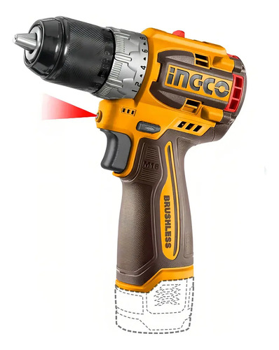 Kit Atornillador 16v + Mixer + Valija Ingco Ckli1628 Color Amarillo Frecuencia 50hz/60hz