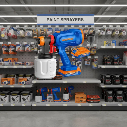 Pistola De Pintar Bateria 20v 650ml/min 2ah Wadfow Wsu30664 Azul - Imagen 5
