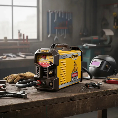 Soldadora Inv Tig/mma 200a Lcd Igbt Acc Ingco Ing-tig20058 Amarillo Con Negro - Imagen 2