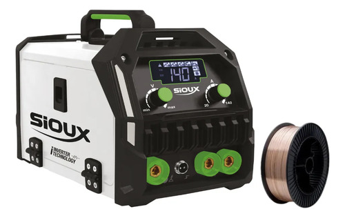 Soldadora Sioux Sinérgica Inv Mig Elec 140amp + 1kg Alambre Blanco