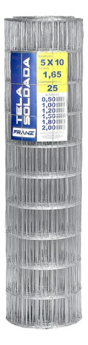 Tejido Malla Electrosoldada Galvanizada 1,22mx25m Equus Gris