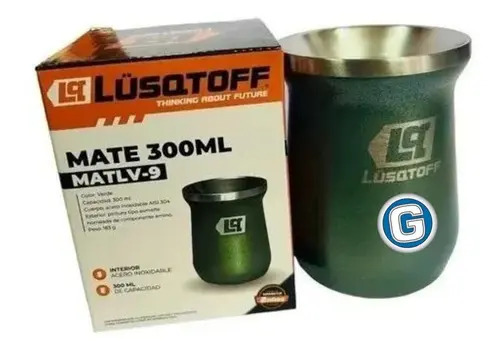 Mate Acero Inoxidable Térmico 300 Ml Lusqtoff Verde Liso - Imagen 4