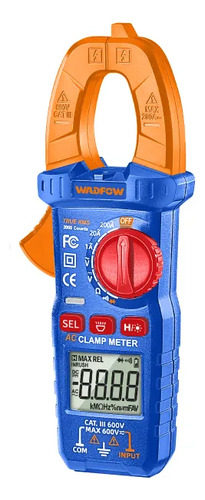 Pinza Amperimetrica Ac200a Wadfow Wdm8201