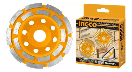 Disco Copa Turbo 412 Diamantado 18 Segm Desba Cgw021151 Anaranjado - Imagen 2