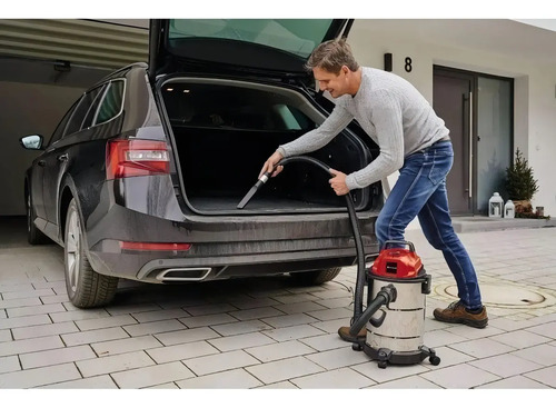 Aspiradora Industrial Einhell Expert Tc-vc 1820 S De Tambor 20 L Para Líquidos Y Sólidos Rojo/plata - Imagen 4