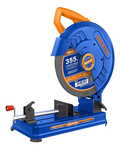 Sierra Sensitiva 2200w Wadfow + Disco 355mm Wcf153558 Azul