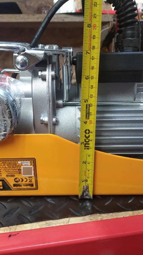 Aparejo Electrico 500kg 900w Ingco Eh5001 Amarillo - Imagen 3