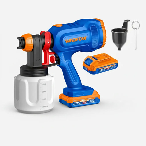 Pistola De Pintar Bateria 20v 650ml/min 2ah Wadfow Wsu30664 Azul - Imagen 4